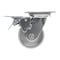 Vestil Cast Iron/Steel Swivel With Total Brake Caster 4 In. Diameter x 2 In. Width 1100 lb Silver CST-VE-4X2CI-SWTB - alternate 8